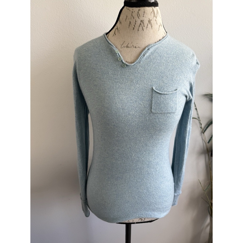 Zadig & Voltaire‎ Blue Cashmere Sweater Large Women's Cozy Flaw